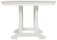 Crescent Luxe Round Dining Table w/UMB OPT