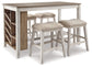 Skempton Counter Height Dining Table and 4 Barstools