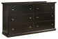 Maribel Twin Panel Headboard with Dresser