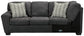 Ambee 3-Piece Sectional with Ottoman